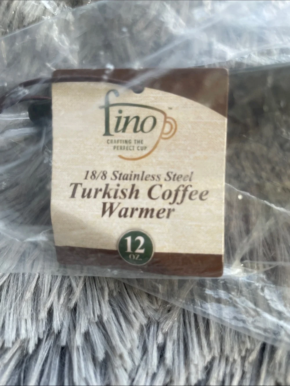 Fino Stainless Steel Turkish Coffee Stovetop Warmer Pot 12oz